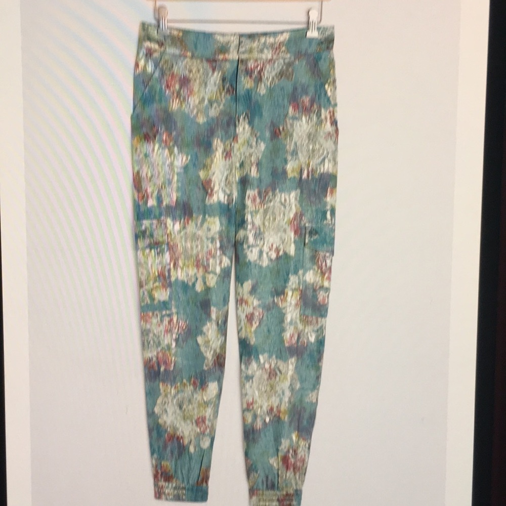 Anthropologie Jacquard Utility Joggers size XL - Picture 2 of 4